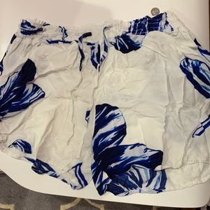 Gap Body PJ Tank and Short Blue Floral Set